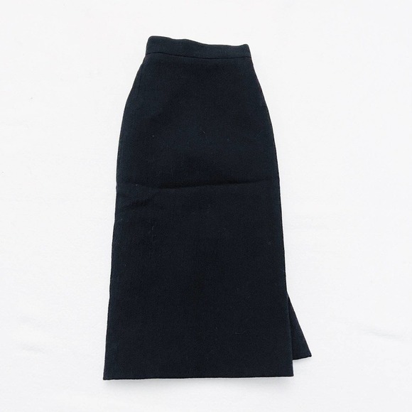 Emanuel Ungaro Paris Black Pencil Skirt SZ8 Italy - Picture 3 of 7